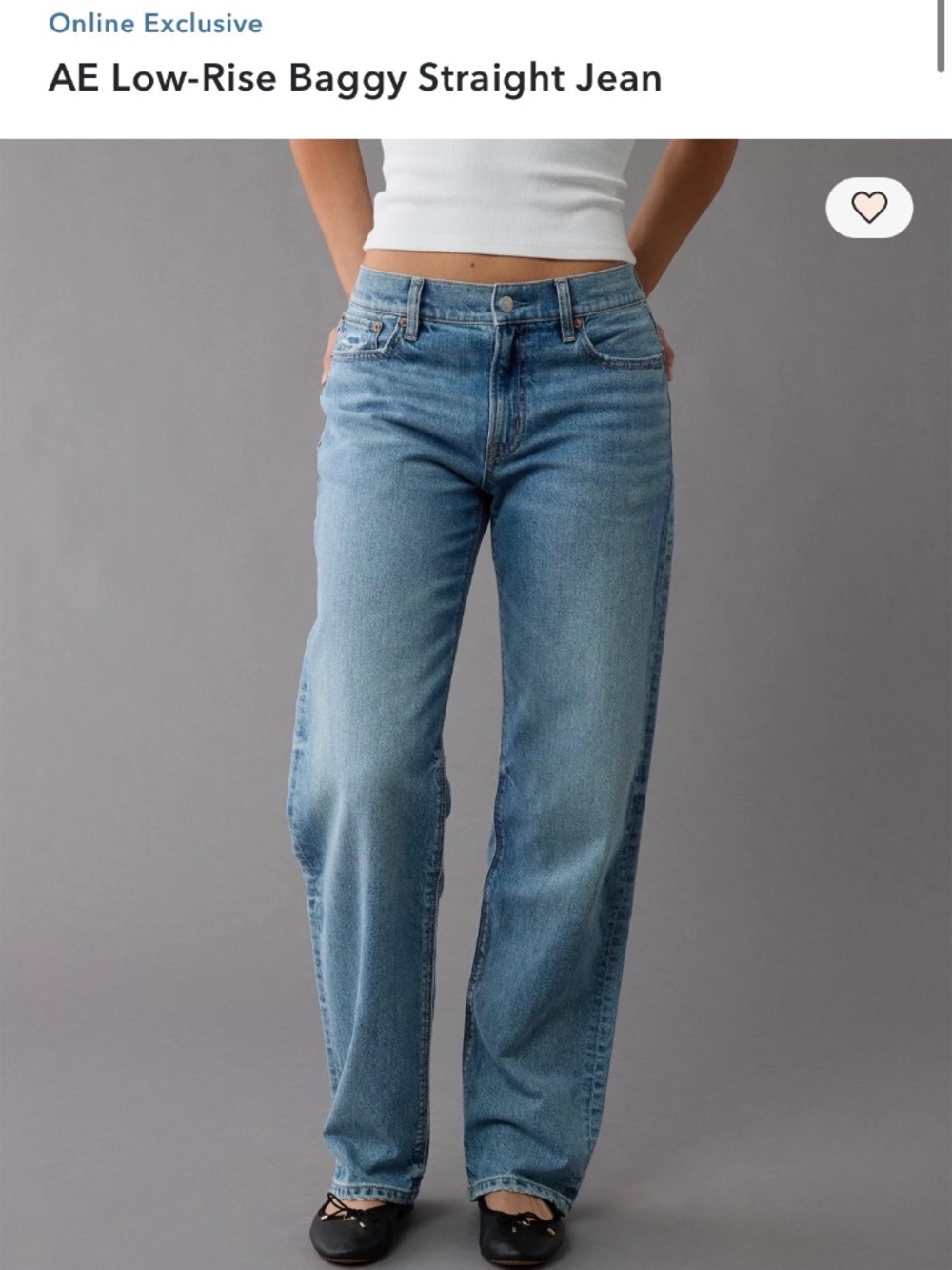 AE Low-Rise Baggy Straight Jean